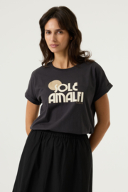 Garcia T-shirt antraciet Sole Amalfi