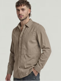 G-star Shirt regular fit taupe lt wt diamand fossil