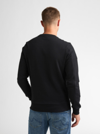 Petrol sweater zwart swr 322 met details