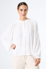 Garcia Blouse wit met goud details