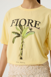 Garcia T-shirt Flore geel