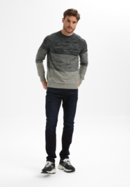 Gabbiano gebreide trui blauw getreept 615765