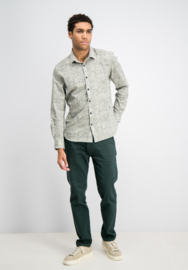 Gabbiano shirt verschillende tinten groen/creme geprint