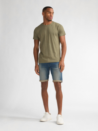 Petrol denim short medium used 5808