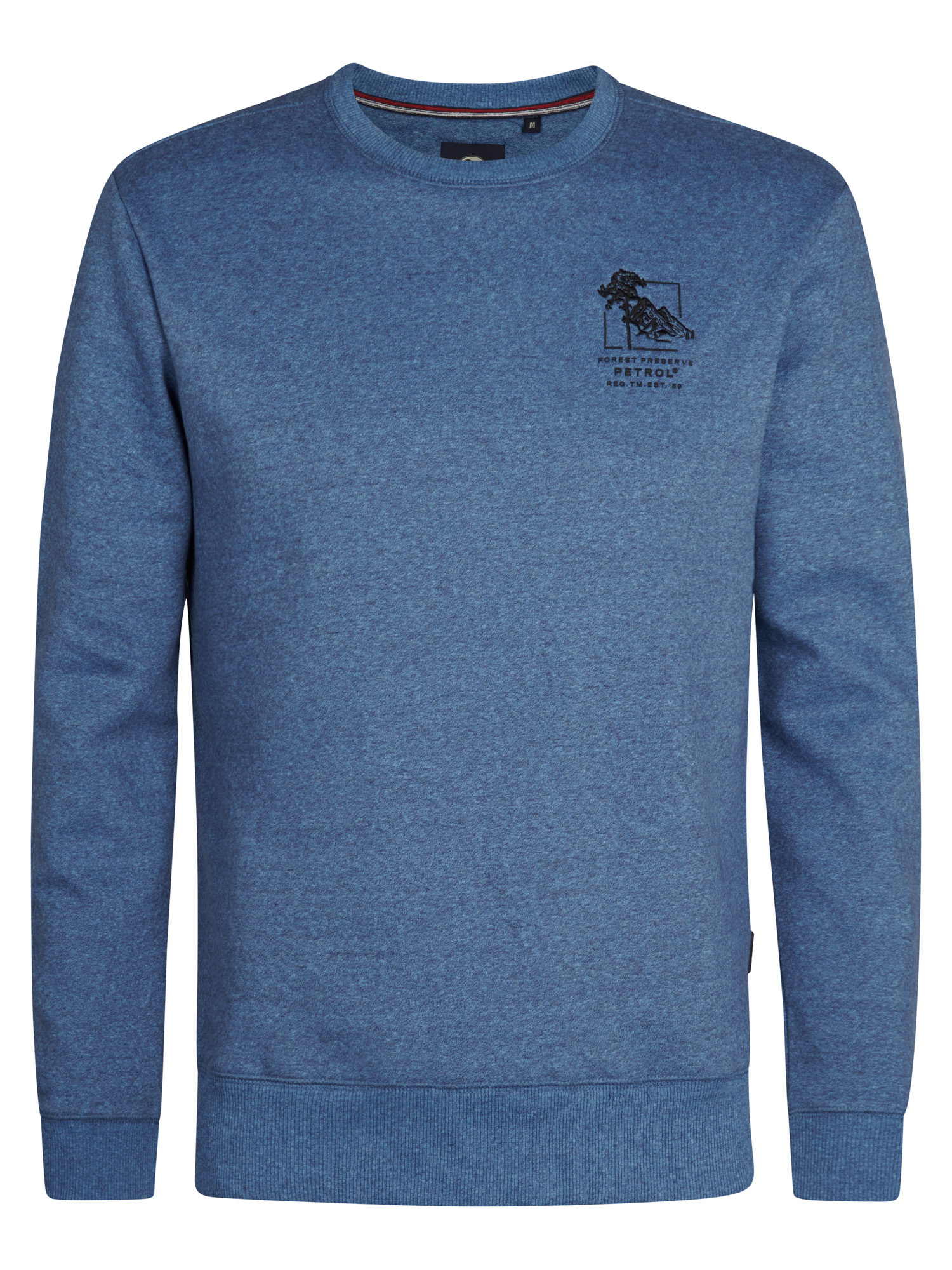 Petrol sweater grijs/groen SWR 309 zachte stof