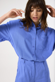 Garcia  linnen blouse dazzling blue
