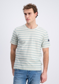 Gabbiano T-shirt Solva creme/groen gestreept