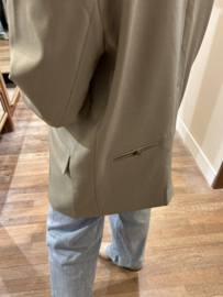 Blazer oversized mos-groen