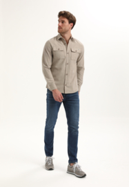 Gabbiano shirt taupe uni 335750