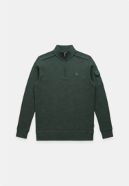 Gabbiano Grant sweater jaquard groen met rits