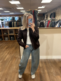 Queen hearts balloon baggy relaxed fit stone- washed