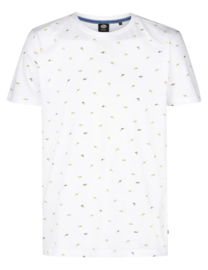 Petrol T-shirt all over print shark wit