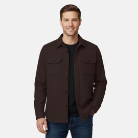 Cars flanel overshirt donkerbruin