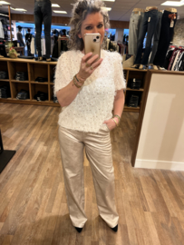 Wide leg champagne kleur