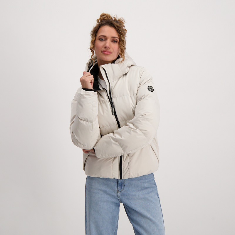 Cars Winterjas '' Manay '' bomber ecru met teddy voering