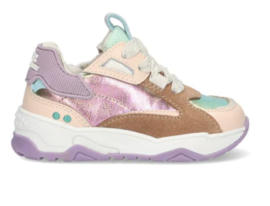 Lage Sneakers Meisjes - Multicolor Roze Mint Cody Chunky - 224375-570