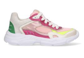 Lage Sneakers Meisjes - Wit Roze River Run - 424282-996