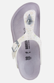 Birkenstock Metallic Stones White