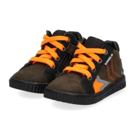 Evert Eerlijk - 221663-569 - Groen-Oranje Hoge Sneakers voor Jongens