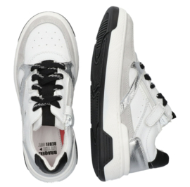 Lage Sneakers Meisjes - Wit zilver zwart Rai Rebel - 424470-401