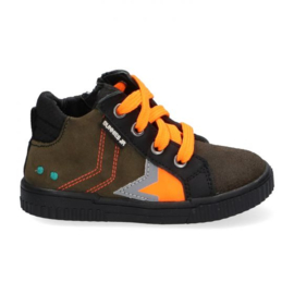 Evert Eerlijk - 221663-569 - Groen-Oranje Hoge Sneakers voor Jongens