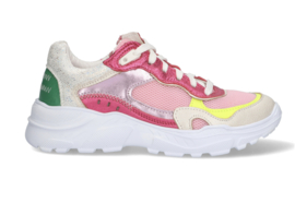 Lage Sneakers Meisjes - Wit Roze River Run - 424282-996