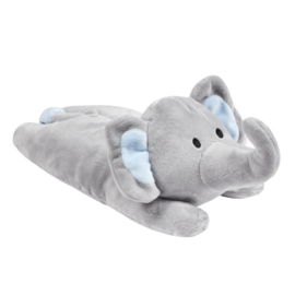 Babydeken & Knuffel met Naam - Olifant Blauw