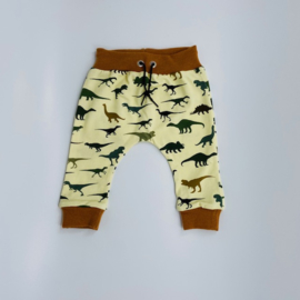 Broek geel met dino's