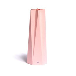 2 in 1 wenskaart + vaas |  large, roze