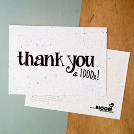 Thank you x1000 - bloemenmix