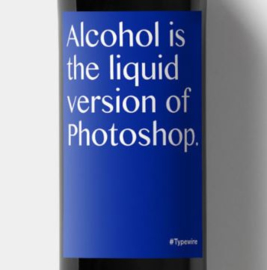 Sticker voor fles - Photoshop