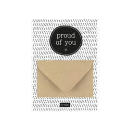 Geldkaart - proud of you