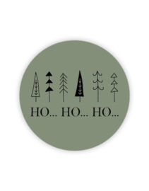 kerststickers ho ho ho - 3stuks