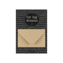 Geldkaart - for big dreams