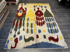 Ikat modern tapijt 246x169cm