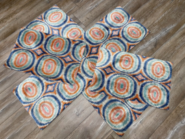 Ikat Fluweel/ Zijde Kussenhoes