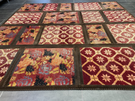 Tapijt patchwork 248x248 cm