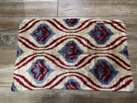 Ikat Fluweel/ Zijde Kussenhoes