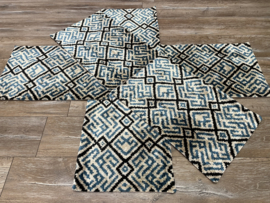 Ikat Fluweel/ Zijde Kussenhoes