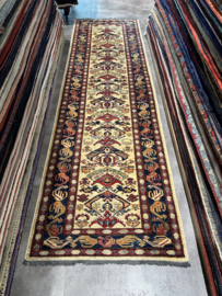 Kazak tapijt wol 286x84 cm