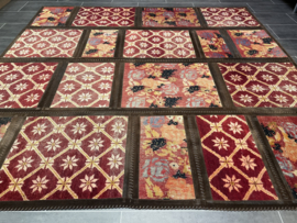 Tapijt patchwork 248x248 cm