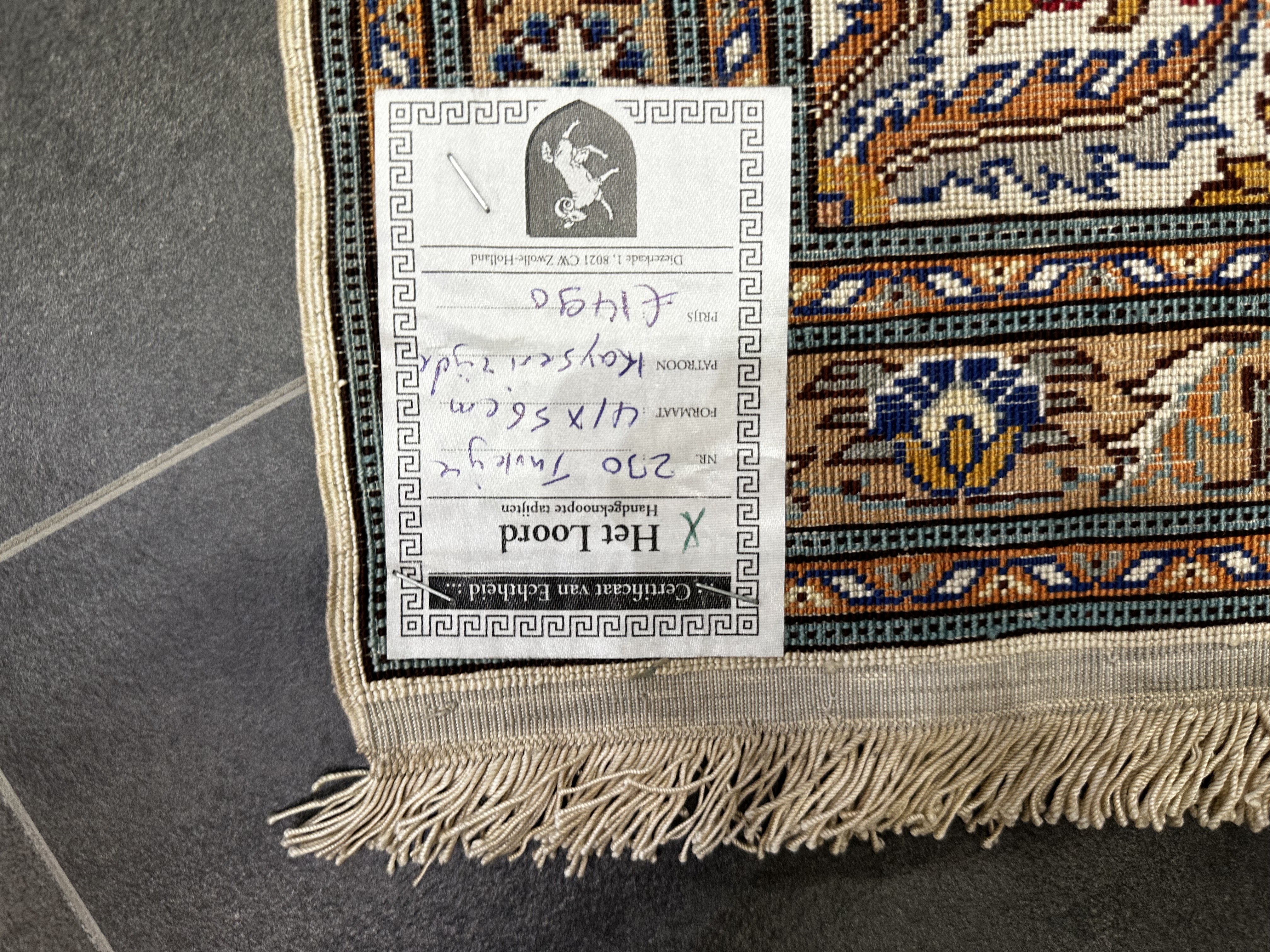 Kayseri 41x56cm puur zijde
