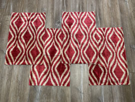 Ikat Fluweel/ Zijde Kussenhoes