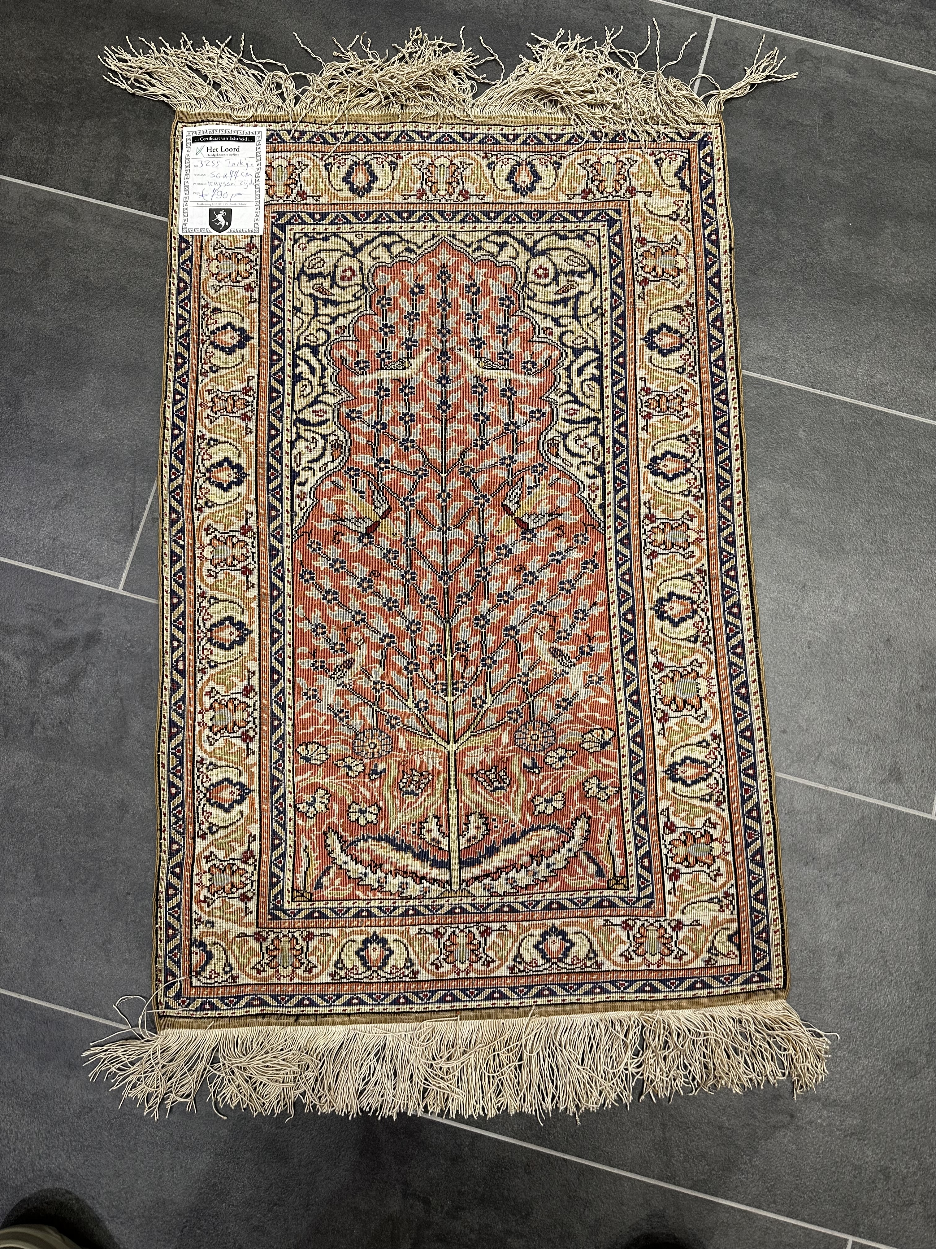 Kayseri 50x77cm puur zijde