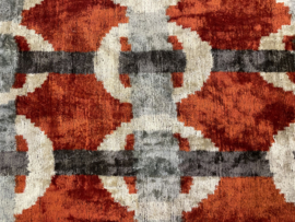 Ikat Fluweel/ Zijde Kussenhoes