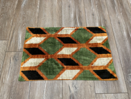 Ikat Fluweel/ Zijde Kussenhoes