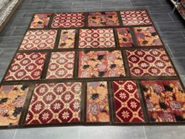 Tapijt patchwork 248x248 cm