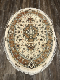 Rond Tabriz Tapijt