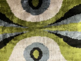 Ikat Fluweel/ Zijde Kussenhoes