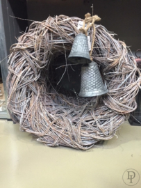 Zinken kerstklok Light & Living XL